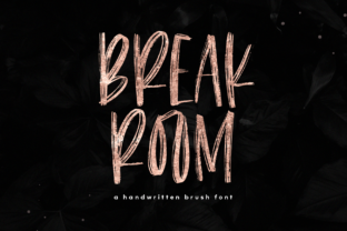 Breakroom: A Bold Brush Font for Editorial Impact