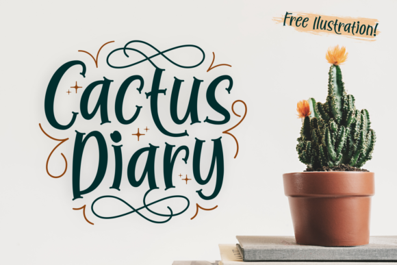 Cactus Diary Font for Bold and Sweet Campaign Designs