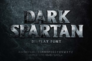 Dark Spartan Display Font for Bold Editorial Design