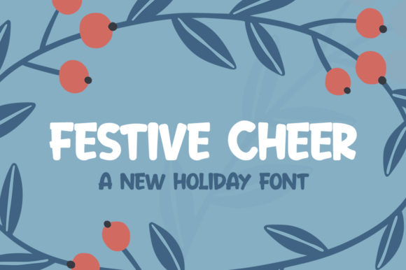 Festive Cheer Font for Holiday Craft Projects