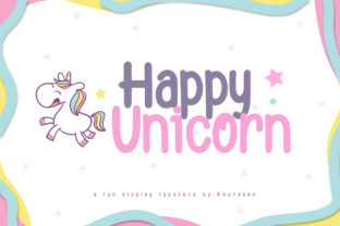 Happy Unicorn Font for Vibrant Editorial Design