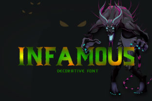 Infamous Font for Bold Editorial Design