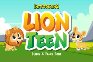 Lion Teen Font for Playful and Attractive Craft Designs