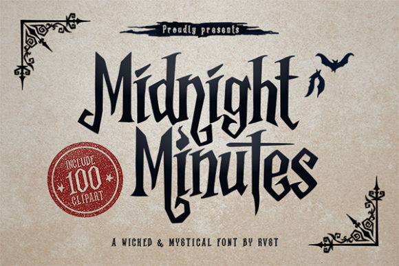 Midnight Minutes: A Gothic Font for Mystical Branding