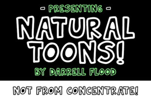 Natural Toons Font for Creative Display Needs