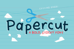 Papercut Font: A Quirky Display Font for Creative Projects