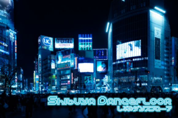 Shibuya Dancefloor Family: A Display Font with Anime and Sci-Fi Soul