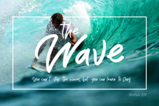 The Wave Font for Eye-Catching Campaign Designs