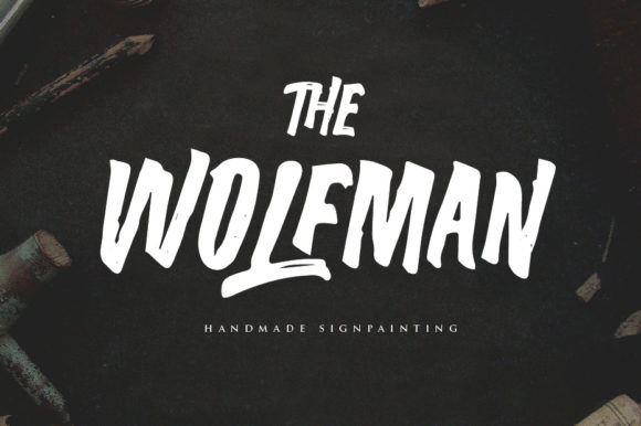 The Wolfman Font for Bold Handmade Creations