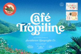 Tropiline Family: A Tropical Display Font for Creative Projects