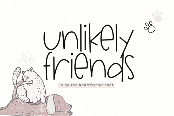 Unlikely Friends: A Whimsical Display Font for Editorial Design