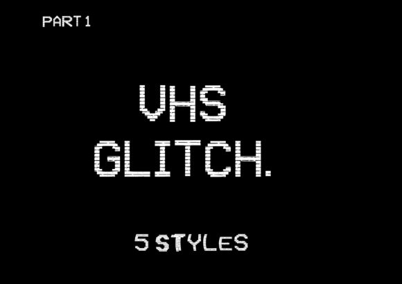 VHS Glitch Family: A Retro Display Font for Creative Projects