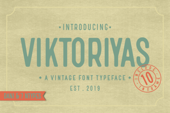 Viktoriyas: A Vintage Display Font for Modern Editorial Design